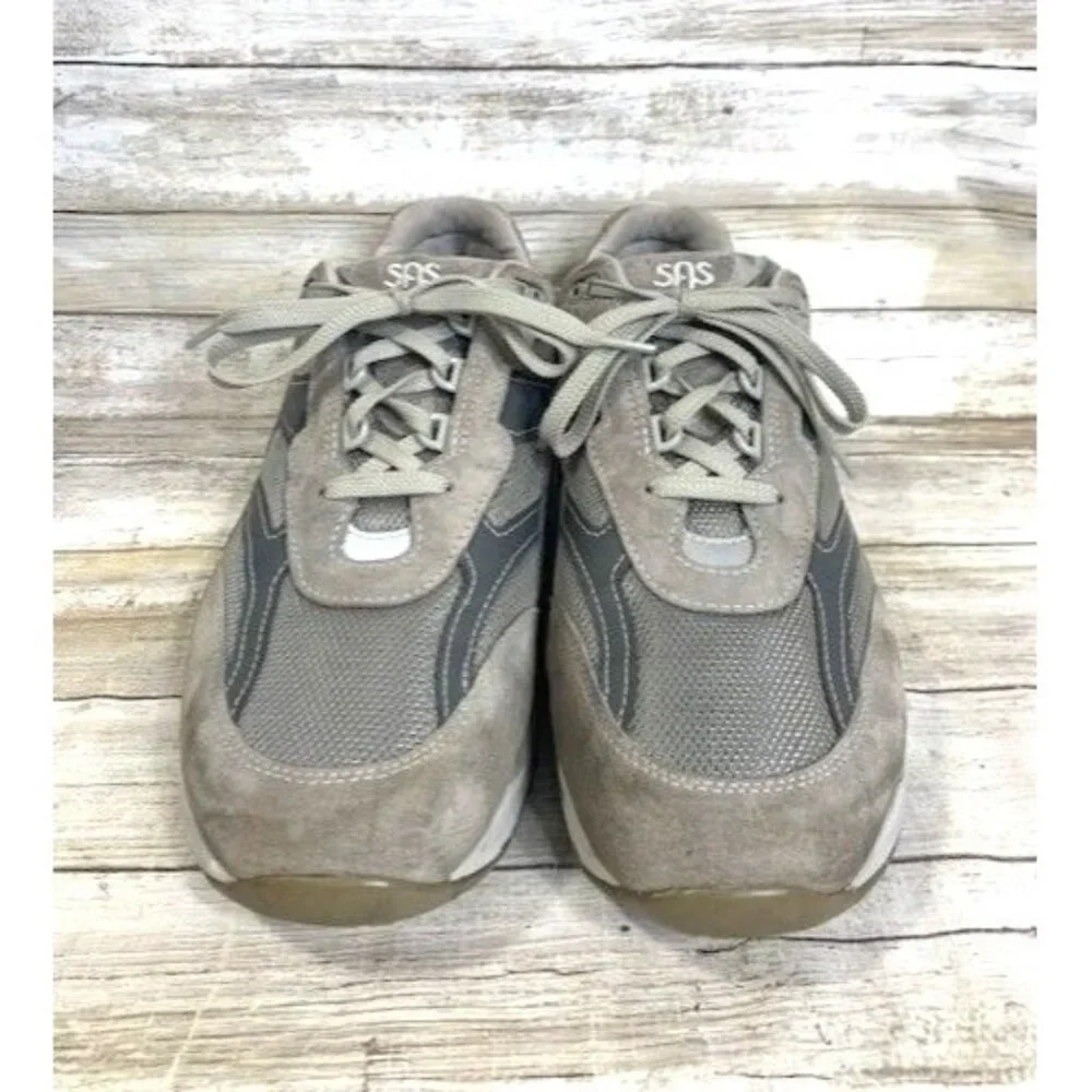 SAS Men's Gray Suede & Mesh Lace-Up‎ Comfort Walking Sneakers Size 13